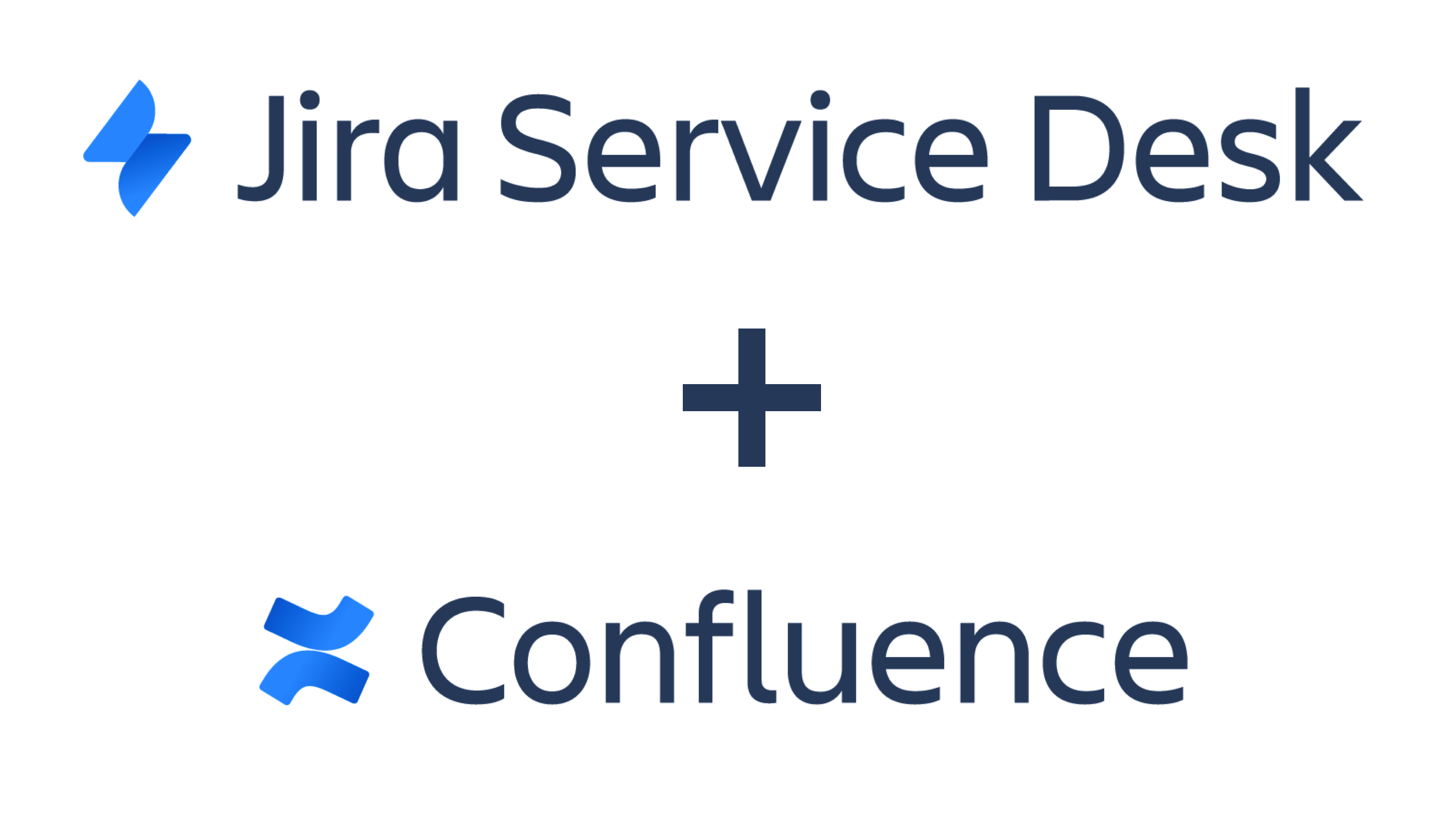Text saying Jira Service Desk + Confluence